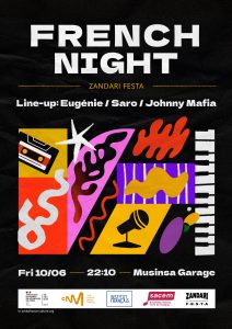 Affiche de la French Night pour le Zandari Festa